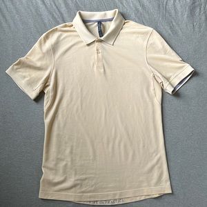Lululemon yellow polo shirt
